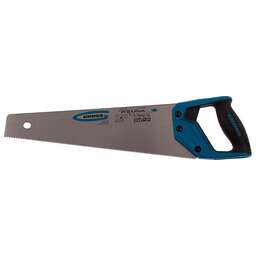 GROSS Ножовка по дереву "Piranha", 400 мм, 11-12 TPI, зуб-3D, каленый зуб, двухкомпонентная рукоятка 24110