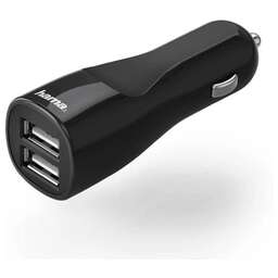HAMA Автомобильное зар./устр. H-173609 24W 2.4A+2.4A 2xUSB универсальное черный (00173609)