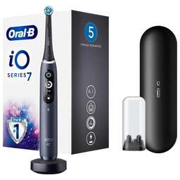 ORAL-B Электрическая зубная щетка iO Series 7 Onyx насадки для щётки: 1шт, цвет:черный [7 black onyx]