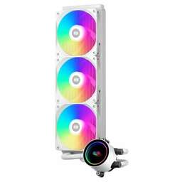 PCCOOLER Система водяного охлаждения DA360 Pro, 4-pin, ARGB, 120мм, Ret, белый [da360pro-whawxx-gl]