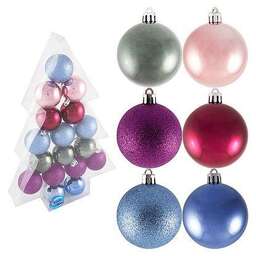 ВОЛШЕБНАЯ СТРАНА Набор шаров Елка, 17шт., 6см