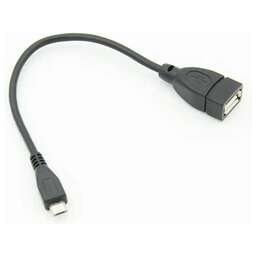 NONAME Кабель micro USB (m) - USB (f), 0.2м, черный