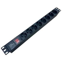 NTSS Блок распределения питания -PDU-DA1015 гор.размещ. 8xSchuko базовые 10A C14