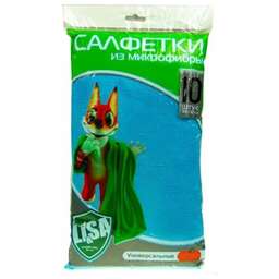 LI-SA из микрофибры в наборе (10 шт-30х30см) 44144