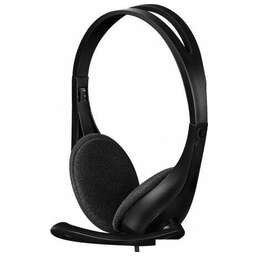 A4TECH Наушники с микрофоном HU-9 black (2м, накладные, USB) (HU-9 (BLACK))