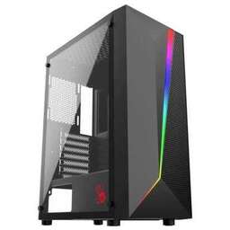 BLOODY Корпус ATX BD-CC106F, Midi-Tower, без БП, черный [bd-cc106f-bk]