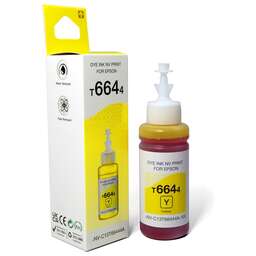 NV PRINT Чернила NVP T6644 (NV-C13T66444A) для аппаратов Epson (70 ml) Yellow (в коробке) совместимые