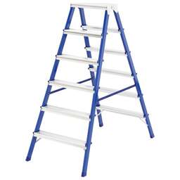 СИБРТЕХ Стремянка двусторонняя 6ст., стальная, Россия 97936