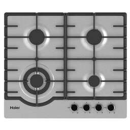 HAIER Газовая варочная панель HHX-M64RFX, 4 конфорки, нержавеющая сталь, серебристый