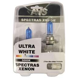 AVS Газонаполненные лампы SPECTRAS Xenon 5000K H7 12V 75W, комплект 2+2 (W5W) шт