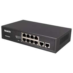 FALCON EYE Коммутатор FE-8FPG2 00-00330353 (L2) 8x100Мбит/с 2x1Гбит/с 8PoE 96W неуправляемый
