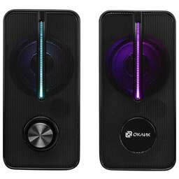 OKLICK Колонки Оклик OK-120U 2.0 черный 6Вт
