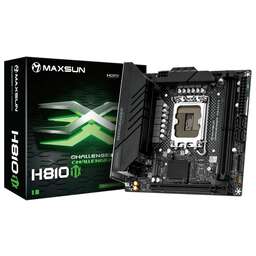 MAXSUN Материнская плата MS-Challenger H810ITX WIFI B860, LGA1851, 2*DDR5, 1*PCIEx16, 2*M.2, 4*USB3.2Gen2, 4*USB3.2Gen1, 4*USB2.0, 4*SATA3.0, 1G, DP, HDMI, Mini-ITX, RTL