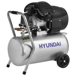 HYUNDAI Компрессор поршневой HYC 40250LMS масляный 400л/мин 50л 2200Вт серебристый/черный