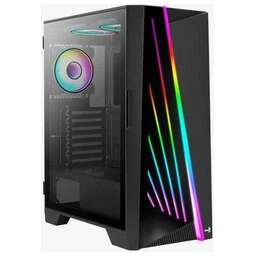 Powercase CMIEB-F4S Корпус Mistral Evo, Tempered Glass, 1x 120mm PWM ARGB fan + Strip 3x non LED fan, чёрный, ATX (CMIEB-F4S)