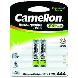 CAMELION (3144) NC-AAA300BP2 AAA 300MAH NI-CD BL-2