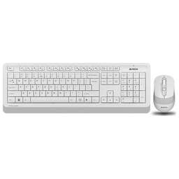 A4TECH Комплект (клавиатура+мышь) Fstyler FG1010, USB, беспроводной, белый [fg1010 white]