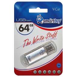SMARTBUY (SB64GBVC-S) 64GB V-CUT SILVER