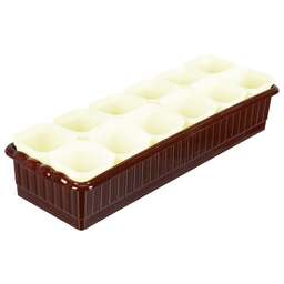 PALISAD Набор для рассады, поддон 470х166х82 мм, 12 горшочков по 250 мл. с выдвижным дном 643450