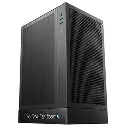 DEEPCOOL Корпус MiniTower CH170 Digital Black (mini-ITX, без БП, 2xUSB3.0 Type-A+ USB3.2 Type-C) (R-CH170-BKNPI0D-G-1)
