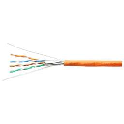 CABEUS Кабель информационный STP-4P-CAT.6A-SOLID-IN-LSZH кат.6A U/FTP 4 пары 0.55AWG LSZH внутренний 305м оранжевый