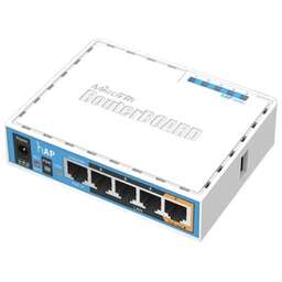 MIKROTIK Маршрутизатор RB951Ui-2nD, HAP, N300, 1x100Mbs WAN, 5x100Mbs LAN, USB, однодиапазонный (RB951Ui-2nD)