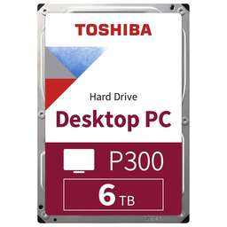 TOSHIBA Жесткий диск SATA-III 6TB HDWD260UZSVA Desktop P300 4KN (5400rpm) 128Mb 3.5"