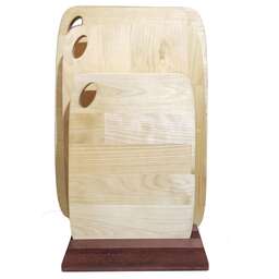 РОССИЯ 375425 Набор разделочных досок 1,8 см, массив березы, 3 шт: 18х25, 22х32, 25х35 см, покрыты маслом