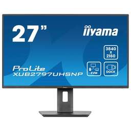 IIYAMA Монитор 27" ProLite XUB2797UHSNP-B1 черный IPS LED 16:9 HDMI M/M матовая HAS Piv 1300:1 350cd 178гр/178гр 3840x2160 60Hz DP 4K USB 6.1кг