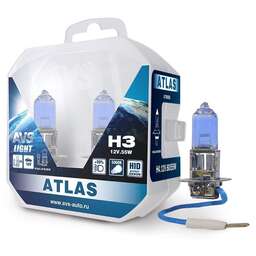 AVS Галогенная лампа ATLAS PB/5000К/PB H3.12V.55W. 2шт