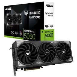 ASUS Видеокарта NVIDIA GeForce RTX 5060 TUF-RTX5060-O8G-GAMING 8ГБ Gaming, GDDR7, OC, Ret