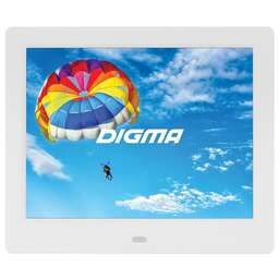 DIGMA Цифровая фоторамка PF-843 IPS, 8", белый [pf843w]