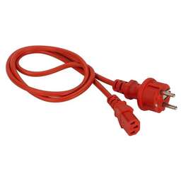 LANMASTER Шнур питания LAN-PP13/SH-2.0-RD C13-Schuko проводник.:3x0.75мм2 2м 220В 10А красный
