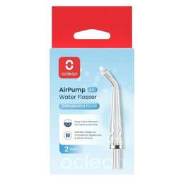 OCLEAN Комплект насадок для Ирригатора N21 Orthodontics nozzle (2 шт), прозрачный