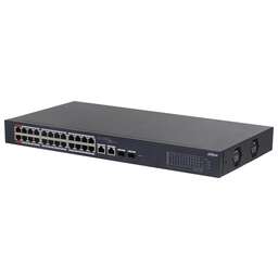 DAHUA Коммутатор DH-CS4226-24ET-375 (L2) 24x100Мбит/с 2xКомбо(1000BASE-T/SFP) 2SFP 24PoE 375W управляемый