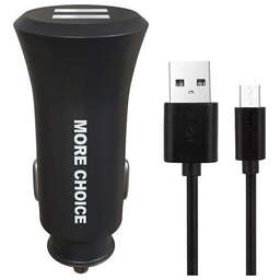 MORE CHOICE (4627151192147) AC23a АЗУ 2USB 2.4A для Type-C Black