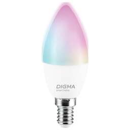 DIGMA Умная лампа DiLight F1 E14 5Вт 470lm Wi-Fi (DLF1E14)