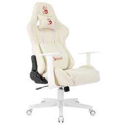 A4TECH Кресло игровое Bloody GC-570, на колесиках, ткань, белый