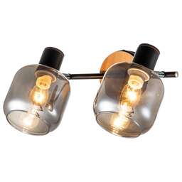 ESCADA 10177/2A E14*40W Black/Chrome/Wood