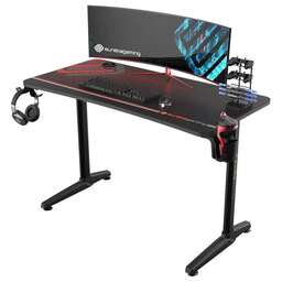 EUREKA Стол игровой ERK-GIP-P47B-V1 столешница ЛДСП черный 120х76.5.5х60см