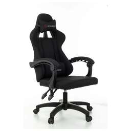 ZOMBIE Кресло игровое Rudger, на колесиках, ткань, черный [ rudger black]