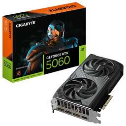 GIGABYTE Видеокарта NVIDIA GeForce RTX 5060 GV-N5060WF2-8GD 1.0 8ГБ Windforce, GDDR7, Ret [gv-n5060wf2-8gd 1.0]