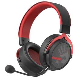 A4TECH Наушники с микрофоном Bloody MR590 Sports красный/черный 1.5м мониторные BT/Radio/3.5mm оголовье (MR590+ WIRED/SPORT RED)