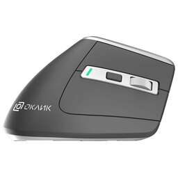 OKLICK Мышь Оклик 991MW серый оптическая 2400dpi silent беспров. BT/Radio USB для ноутбука 7but (1885263)