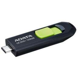 ADATA Флеш диск 128Gb USB Type-C, plastic case, black/green (ACHO-UC300-128G-RBK/GN)