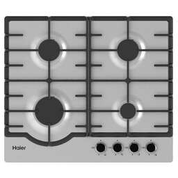 HAIER Газовая варочная панель HHX-M64RNX, 4 конфорки, нержавеющая сталь, серебристый