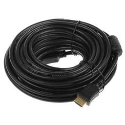 PREMIER Кабель соединительный аудио-видео HDMI (m) - HDMI (m), ver 1.4, 10м, GOLD, ф/фильтр, черный [5-813]