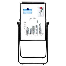 DELI Флипчарт 7891B лак 60x90см на подставке белый/черный с аксессуарами