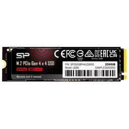 SILICON POWER SSD накопитель M-Series UD90 SP250GBP44UD9005 250ГБ, M.2 2280, PCIe 4.0 x4, NVMe, M.2