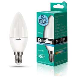 CAMELION (13689) LED12-C35/845/E14/12Вт/4500К